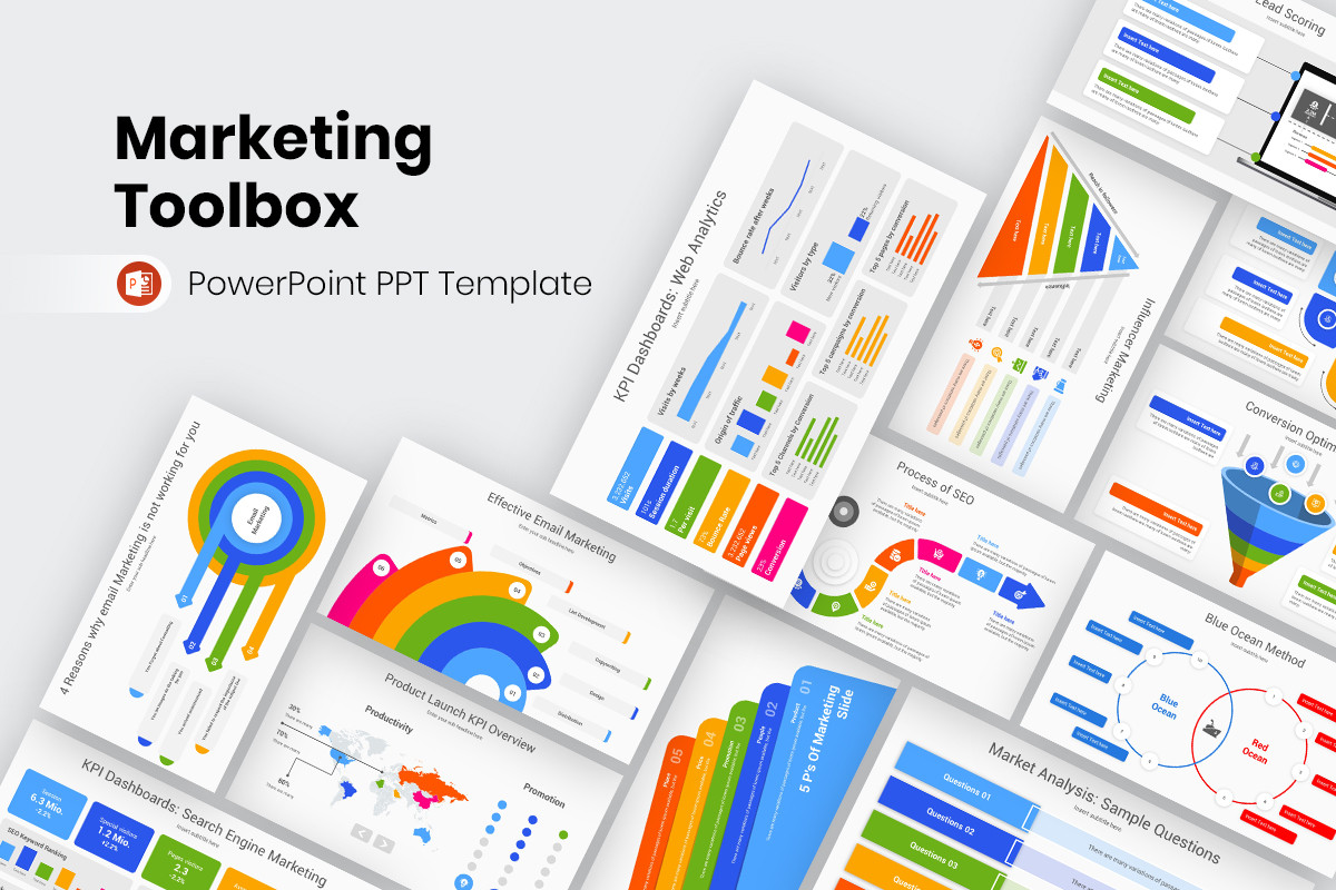 Marketing Toolbox PowerPoint Template Nulivo Market